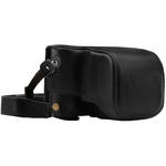 MegaGear Ever Ready Genuine Leather Camera Case and Strap for Leica Q-P, Q Type 116 (Black) for the Leica Q-P