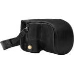 MegaGear Ever Ready Genuine Leather Full Case and Strap for Panasonic Lumix DC-LX100 II (Black) for the Panasonic LX100 II