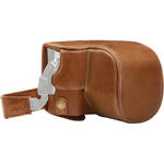 MegaGear Ever Ready Genuine Leather Full Case and Strap for Panasonic Lumix DC-LX100 II (Brown) for the Panasonic LX100 II