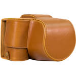 MegaGear Ever Ready Leather Camera Case for Sony Cyber-shot DSC-RX10 III (Light Brown) for the Sony RX10 III