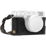 MegaGear Ever Ready Leather Half Case and Strap for Fujifilm X100F (Black) for the Fujifilm X100F