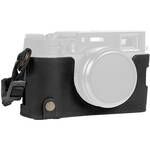 MegaGear EverReady Leather Half Case FUJIFILM X100VI (Black) for the Fujifilm X100VI