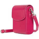 MegaGear Ever-Ready Protective Leather Camera Case for Panasonic Lumix DC-ZS70, DC-TZ90, DMC-LX10, DMC-ZS60, DMC-TZ80, DMC-ZS100, TZ100, TZ101-(Hot Pink) for the Panasonic LX10