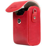 MegaGear Leather Camera Case for Panasonic Lumix DC-ZS70, DMC-LX10, DMC-ZS60, or DMC-ZS100 (Red) for the Panasonic LX10