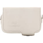 MegaGear Leather Case with Belt Loop for Select RX100 Series Cameras (White) for the Sony RX100 II