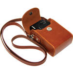 MegaGear MG280 Ever Ready Leather Camera Case/Bag Protective Cover (Light Brown) for the Sony RX100 V