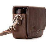 MegaGear PU Leather Camera Case with Strap for Canon PowerShot G9 X Mark II or G9 X (Dark Brown) for the Canon G9 X II