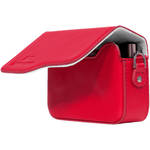 MegaGear PU Leather Camera Case with Strap for Canon PowerShot G9 X Mark II or G9 X (Red) for the Canon G9 X II