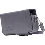 MegaGear PU Leather Case with Strap for Sony Cyber-shot DSC-HX95, HX99, HX80, HX90V, WX500 (Gray) for the Sony HX80