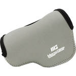 MegaGear Ultralight Neoprene Camera Case with Carabiner for Panasonic LUMIX DMC-LX100 (Gray) for the Panasonic LX100