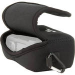 MegaGear Ultralight Neoprene Camera Case with Carabiner for Panasonic LUMIX DMC-LX10K (Black) for the Panasonic LX10