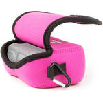 MegaGear Ultralight Neoprene Camera Case with Carabiner for Panasonic LUMIX DMC-LX10K (Hot Pink) for the Panasonic LX10