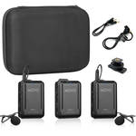 Movo Photo WMX-1-DUO 2-Person Wireless Lavalier Microphone System (2.4 GHz) for the Panasonic GH5 II