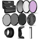 Neewer 58mm ND, CPL, UV & FLD Lens Filter Kit with Accessories (6-Pack) for the Fujifilm X-T4