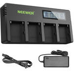 Neewer DP-F970 4-Bay L-Series Battery Charger with LCD for the Blackmagic 6K Pro