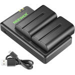 Neewer NP-F550 Battery 2-Pack with Dual USB Charger (2600mAh) for the Blackmagic 6K Pro