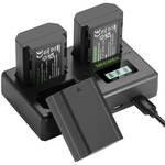 Neewer NP-FZ100 Rechargeable Batteries (3-Pack) and Charger Kit for the Sony A7 V