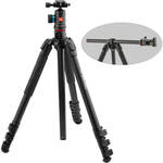 Oben Skysill ALF-6194L 4-Section Aluminum Tripod with 90� Lateral Center Column and BE-117 Dual-Action Ball Head for the Panasonic S1R