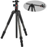 Oben Skysill CFT-6194L 4-Section Carbon Fiber Tripod with 90� Lateral Center Column and BE-117 Dual-Action Ball Head for the Fujifilm GFX 100 II