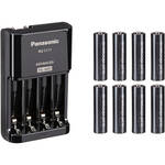 Panasonic CC17 Charger with 8 AA Eneloop Pro Batteries for the Nikon A10