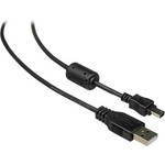 Pearstone 4' Hi-Speed USB Type A Male to Mini USB Type B Cable with Ferrite Bead (Black) for the Canon ELPH 360 HS A