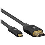 Pearstone HDD-210 High-Speed Micro-HDMI to HDMI Cable with Ethernet (10') for the Leica Q-P