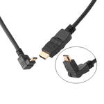 Pearstone High-Speed Right-Angle Mini-HDMI to Swiveling HDMI Cable (1.5') for the Canon M3