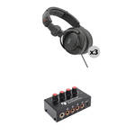 Polsen HPC-A30-MK2 Headphone Kit with 3 Headphones & Headphone Amplifier for the Blackmagic PYXIS 12K