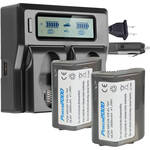Power2000 2 x Nikon EN-EL18d Type Batteries & Dual Bay LCD Charger for the Nikon Z9
