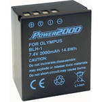 Power2000 BLH-1 Rechargeable Li-Ion Battery (7.4V, 2000mAh, 14.8Wh) for the Olympus E-M1 III