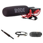RODE VideoMic Camera-Mount Shotgun Microphone Kit with Micro Boompole, Windshield, and Extension Cable for the Panasonic S1R