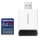 Samsung 64GB PRO Ultimate UHS-I SD Memory Card with Card Reader for the Leica Q-P
