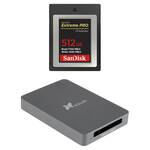 SanDisk 512GB Extreme PRO CFexpress Card Type B with CFexpress Type B Card Reader for the Panasonic S1 II