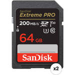 SanDisk 64GB Extreme PRO UHS-I SDXC Memory Card (2-Pack) for the Fujifilm X half