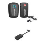Saramonic Blink 500 B1 Digital Camera-Mount Wireless System with Lapel Mic & GoPro Pro 3.5mm Mic Adapter for the GoPro Hero10 Black