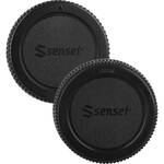 Sensei Body Cap and Rear Lens Cap Kit for Micro Four Thirds-Mount Cameras/Lenses for the Ricoh GR IV Monochrome