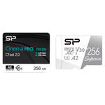 Silicon Power 256GB Cinema PRO CFX 310 cFAST 2.0 Memory Card and 256GB Superior UHS-I microSDXC Memory Card with SD Adapter Kit for the Canon 1D X II