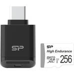 Silicon Power 256GB High Endurance UHS-I microSDXC Memory Card with SD Adapter and Card Reader for the DJI Osmo Action 5