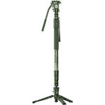 Sirui CVM-145P+CT5X 3-Section Carbon Fiber Monopod Kit (Cobalt Green) for the Leica TL2