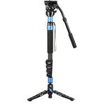 Sirui P-325FL 5-Section Carbon Fiber Monopod&nbsp;with VH-10 Video Head for the Leica M11 Monochrom