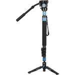 Sirui P-424FS 4-Section Carbon Fiber Monopod&nbsp;with VH-10 Video Head for the Sony A6000