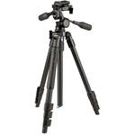 SLIK Pro AL-324-3W Aluminum 4-Section Tripod with Arca-Type 3-Way Pan-Tilt Head for the Panasonic G100