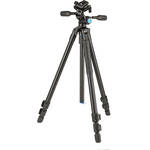SLIK Pro AL-523-3WFC Aluminum 3-Section Tripod with Arca-Type 3-Way Pan-Tilt Head for the Panasonic G100