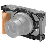 SmallRig Cage with Wooden Handgrip for Sony ZV1 Camera for the Sony ZV-1