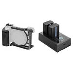 SmallRig Camera Cage + Battery/Charger Kit for Sony a6400/a6300/a6100 for the Sony A6300