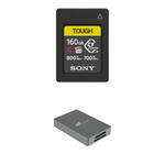 Sony 160GB CFexpress Type A TOUGH Memory Card with CFexpress Type A and SD Card Reader for the Sony A1