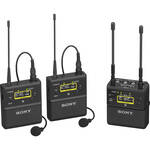 Sony UWP-D27 2-Person Camera-Mount Wireless Omni Lavalier Microphone System (UC25: 536 to 608 MHz) for the Blackmagic 6K Pro