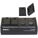 SWIT LC-D421D 4-Bay Simultaneous Battery Charger for Panasonic VBD/CGA Series Batteries for the Panasonic AW-UB50