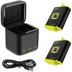 TELESIN LED Storage Battery Charger Box with 2 Batteries for GoPro HERO9/10/11 for the GoPro Hero12 Black