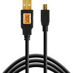 Tether Tools TetherPro USB 2.0 Type-A to 5-Pin Mini-USB Cable (Black, 6') for the Canon ELPH 360 HS A